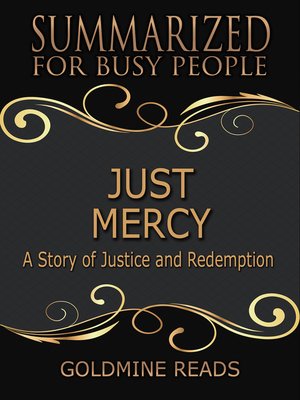 cover image of Just Mercy--Summarized for Busy People